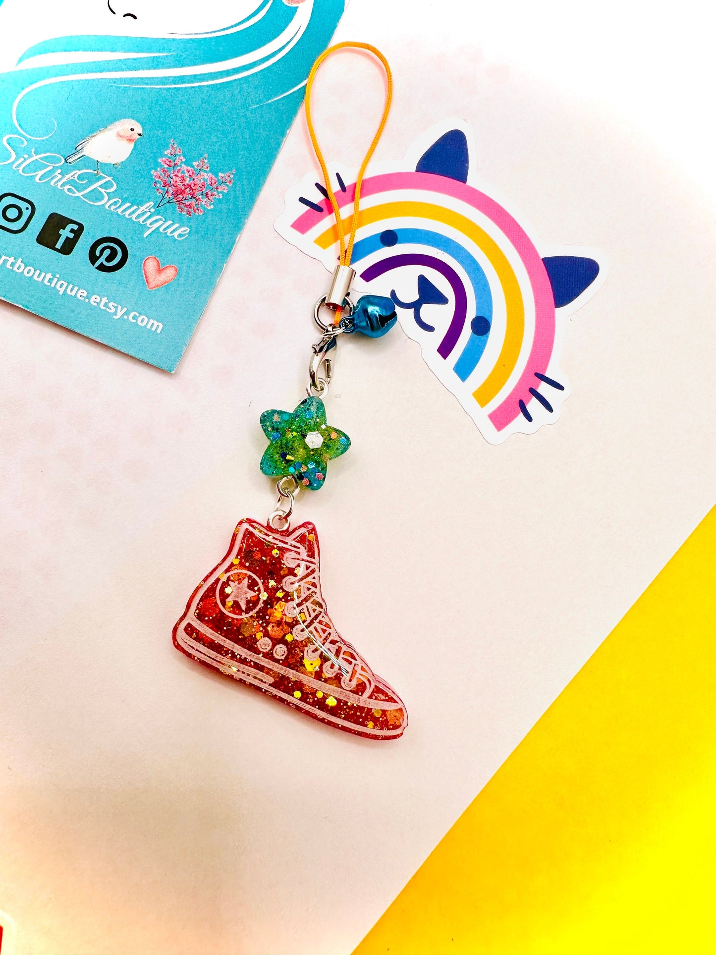 Mini Sneaker Star Keychain - Shoe Charm Gift