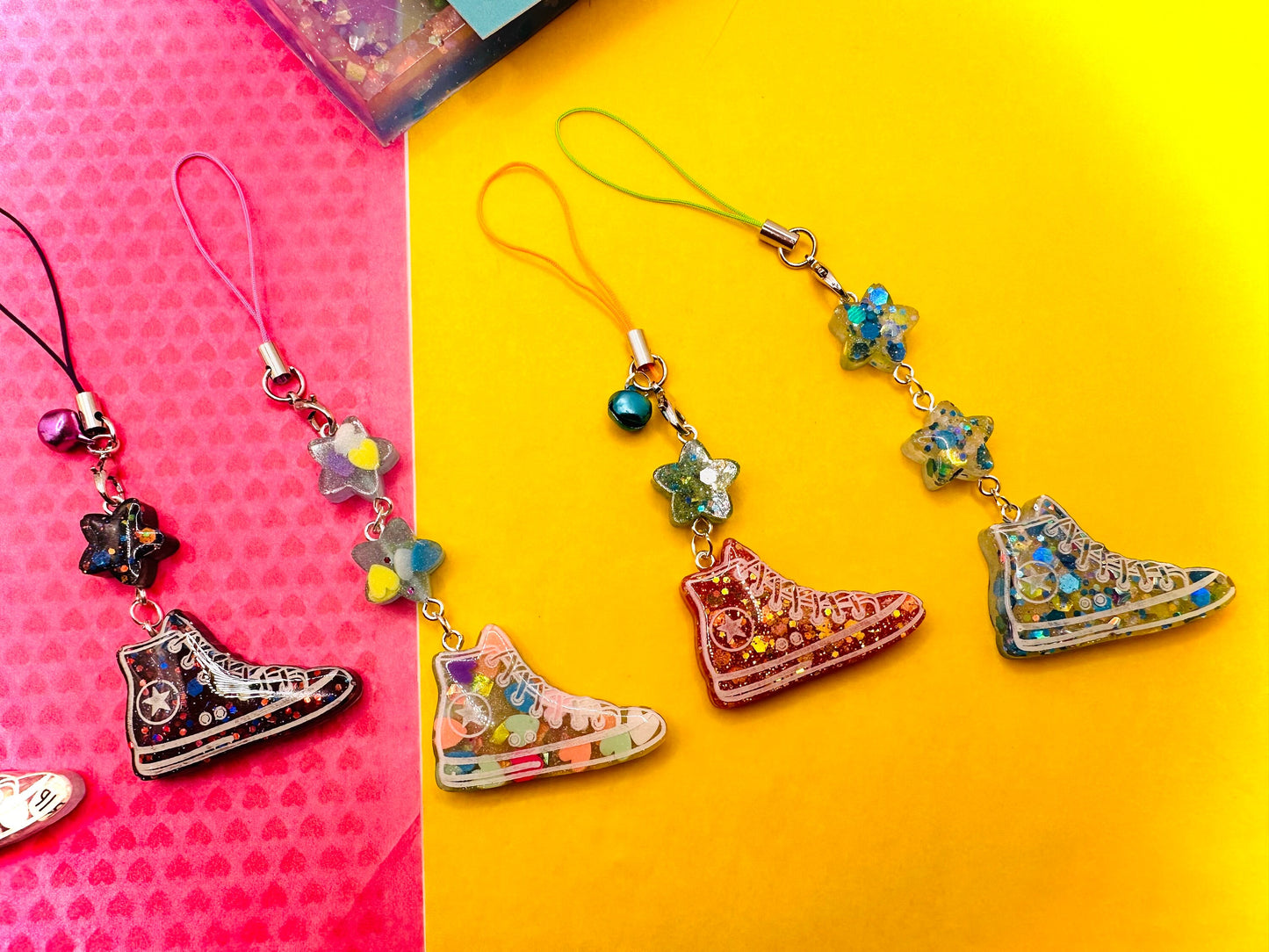 Mini Sneaker Star Keychain - Shoe Charm Gift