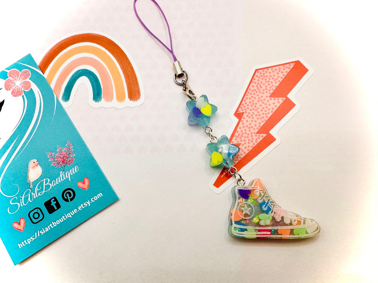 Mini Sneaker Star Keychain - Shoe Charm Gift