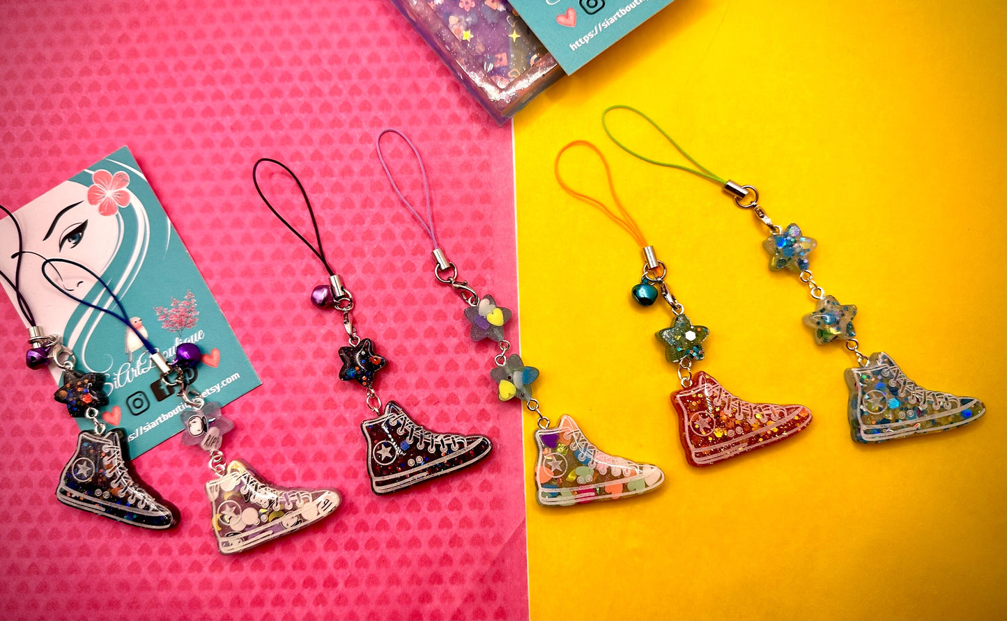 Mini Sneaker Star Keychain - Shoe Charm Gift
