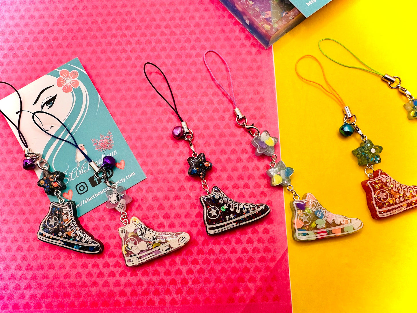 Mini Sneaker Star Keychain - Shoe Charm Gift