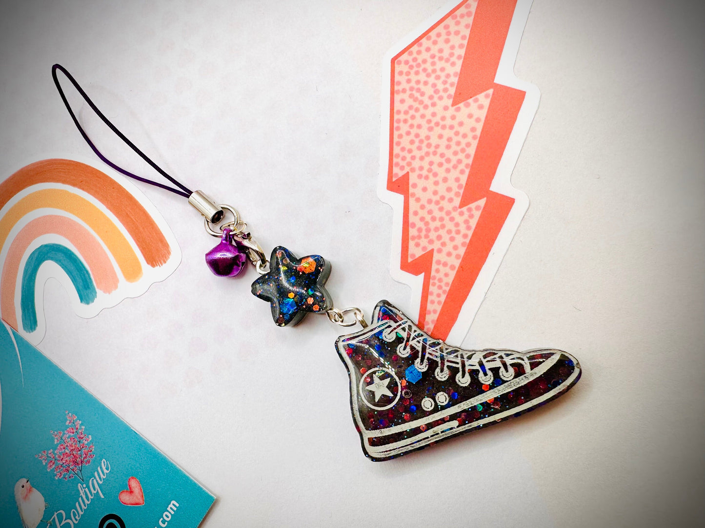 Mini Sneaker Star Keychain - Shoe Charm Gift