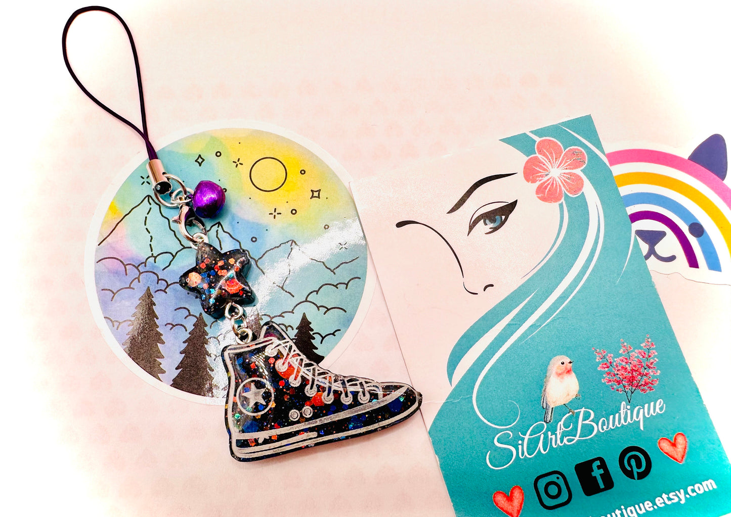Mini Sneaker Star Keychain - Shoe Charm Gift